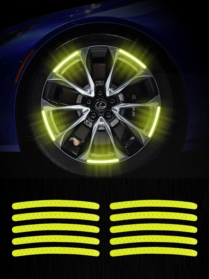 Reflective Wheel Rim Stripe Stickers