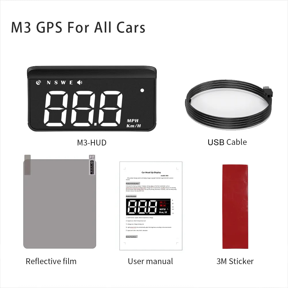 M3 HUD Car Speedometer - Avenco shop