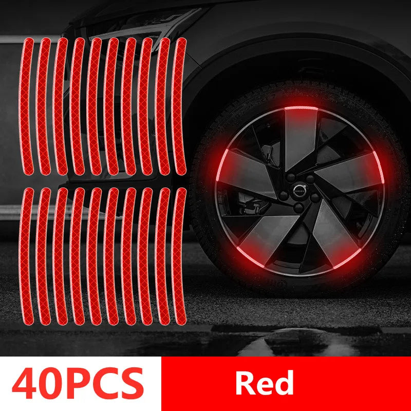 Reflective Wheel Rim Stripe Stickers