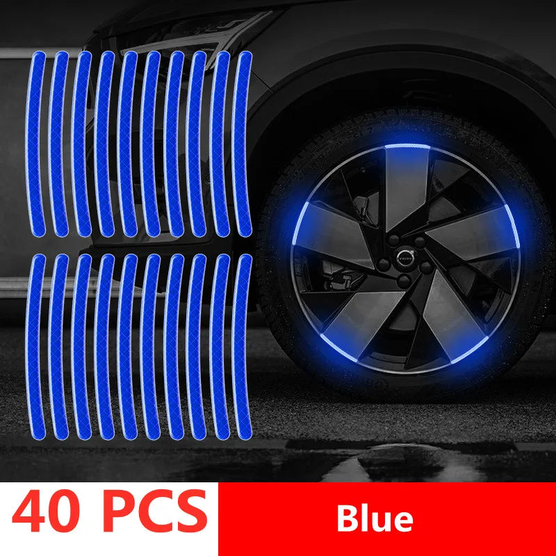 Reflective Wheel Rim Stripe Stickers