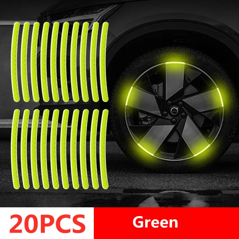 Reflective Wheel Rim Stripe Stickers