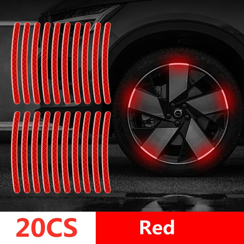 Reflective Wheel Rim Stripe Stickers
