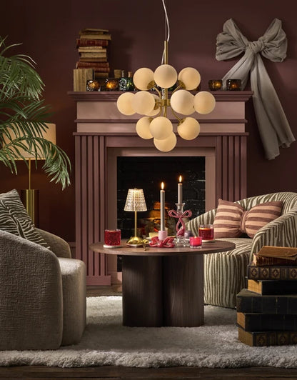 Taklampa guld sovrum