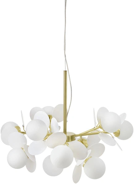 Taklampa guld matsal