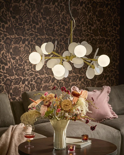 Taklampa guld matsal