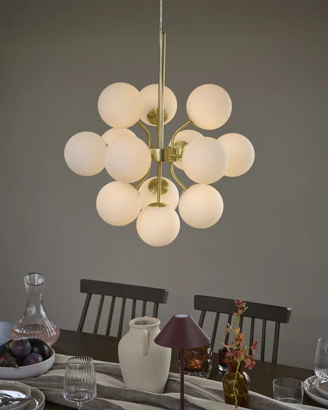 Taklampa guld sovrum